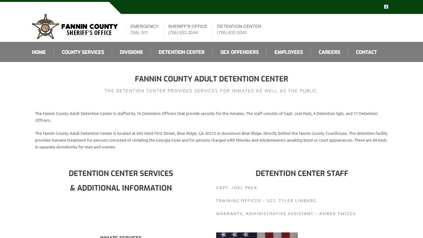 Detention Center - Fannin County Sheriff's Office